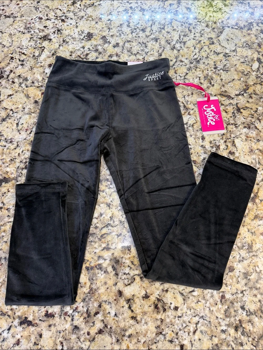 Justice Black Girls' Active Leggings